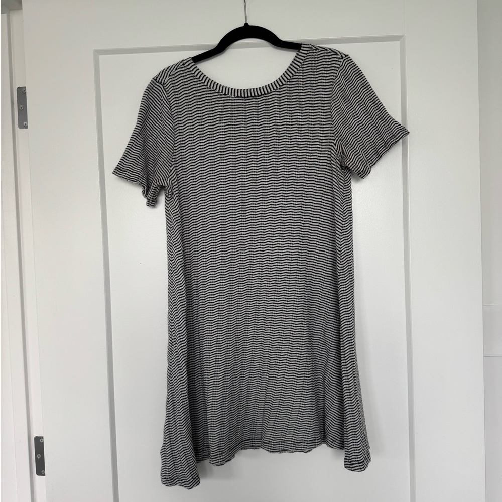 LOFT Striped Black and White Women's Dress